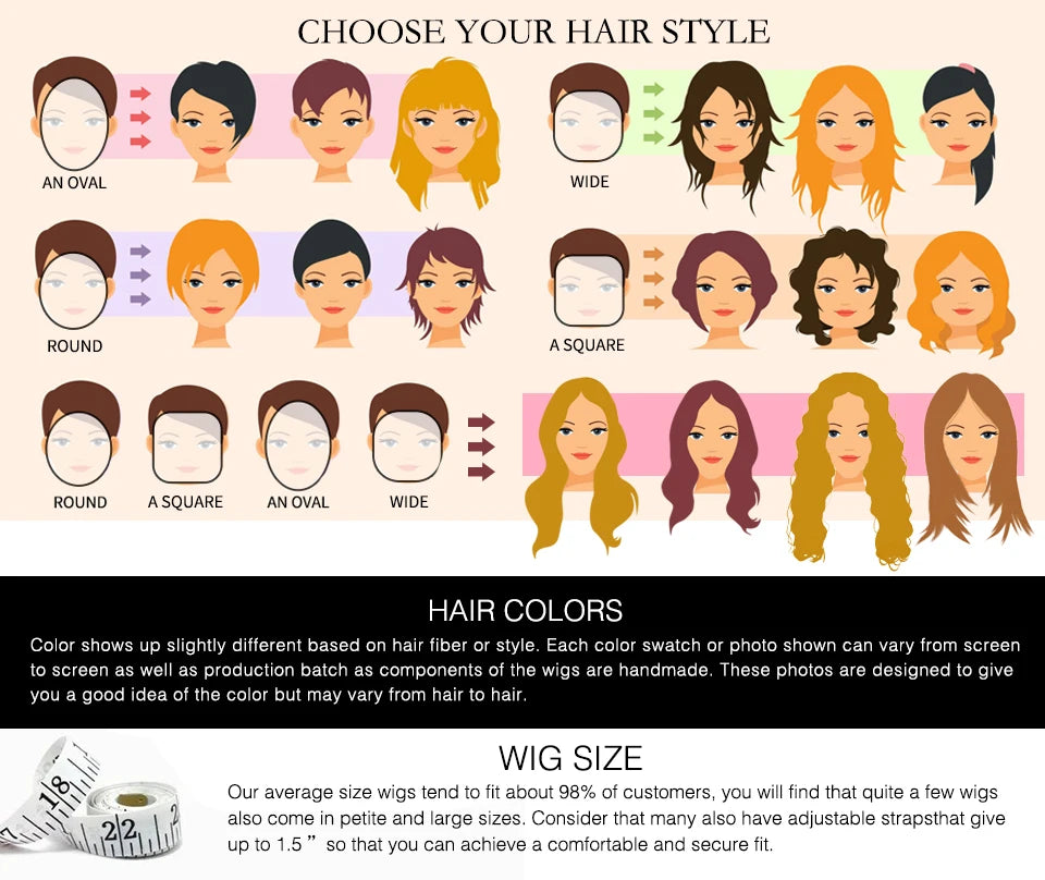 Ombre Medium Long Straight Hair Wig Brown To Golden Wigs
