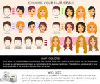 Ombre Medium Long Straight Hair Wig Brown To Golden Wigs