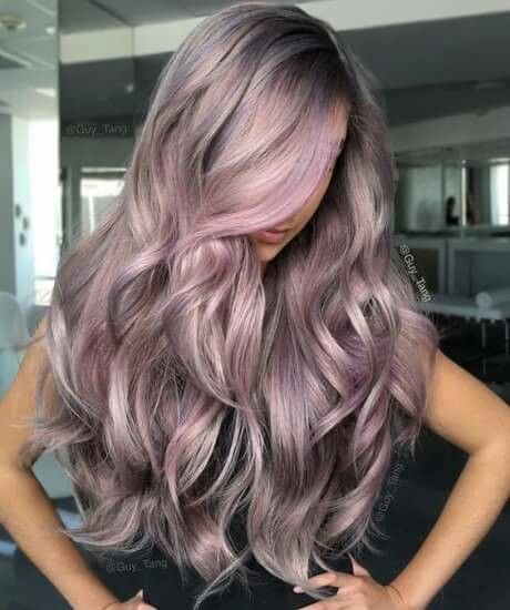 Ombre Wig Long Wave Wigs Brown To Purple Party Wig
