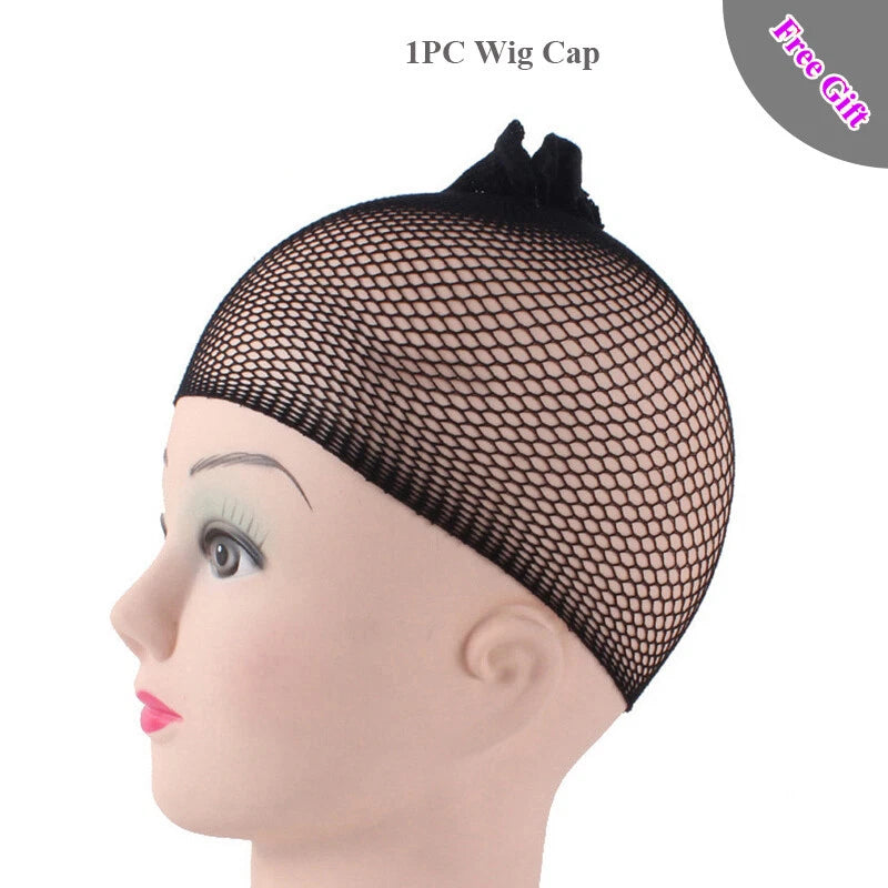 Wavy Long Golden Wig With Bangs Party Synthetic Wigs
